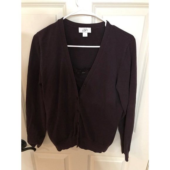 Anne Taylor Loft Sweater set. Cardigan with Tank - Picture 1 of 5